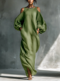 Susana | Abito Maxi Fluido con Design Off-the-Shoulder