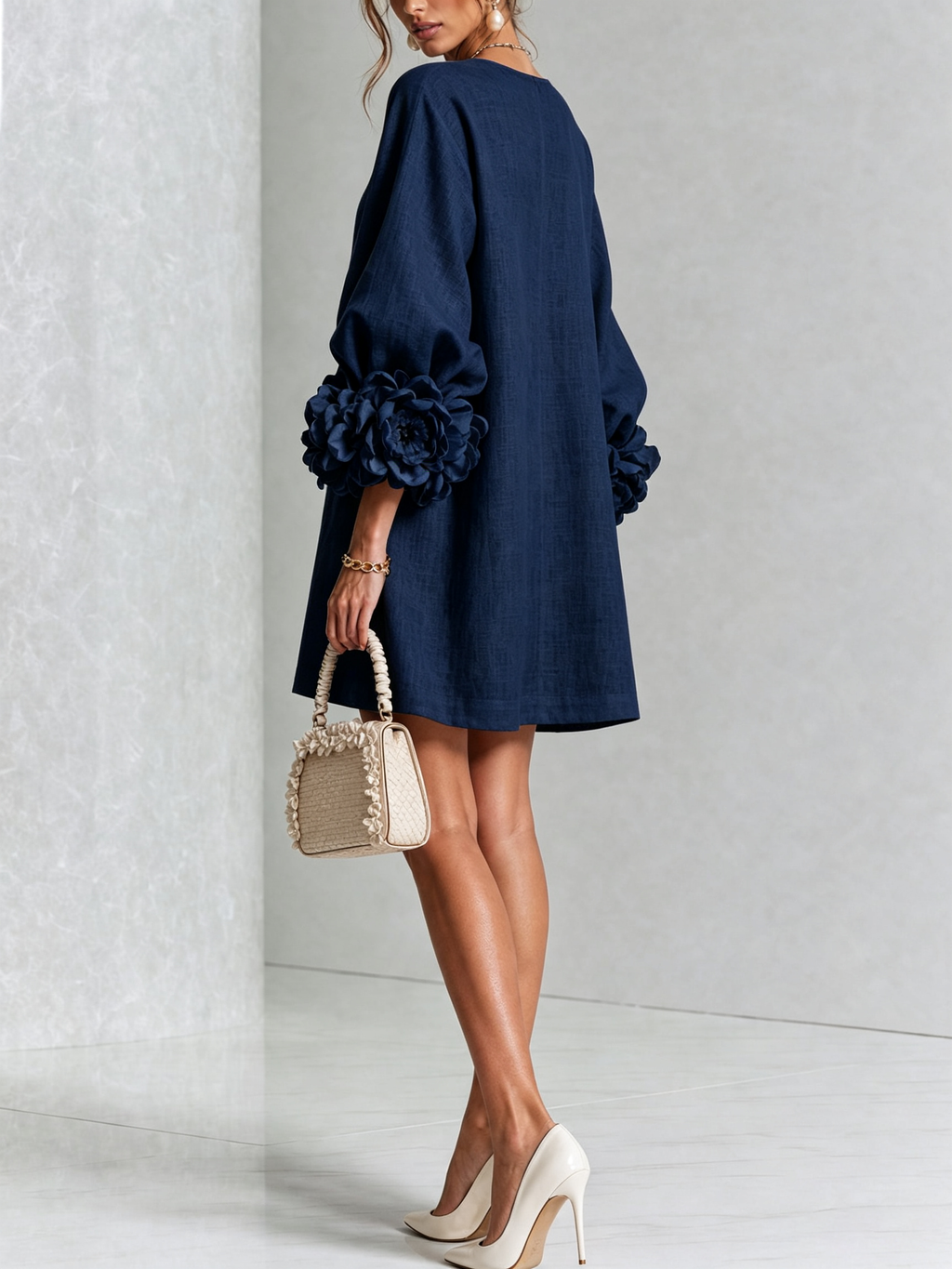 Élodie | Robe Florale Boutonnée