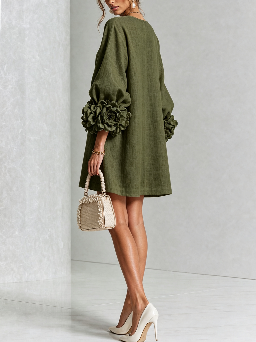 Élodie | Vestido Floral con Botones