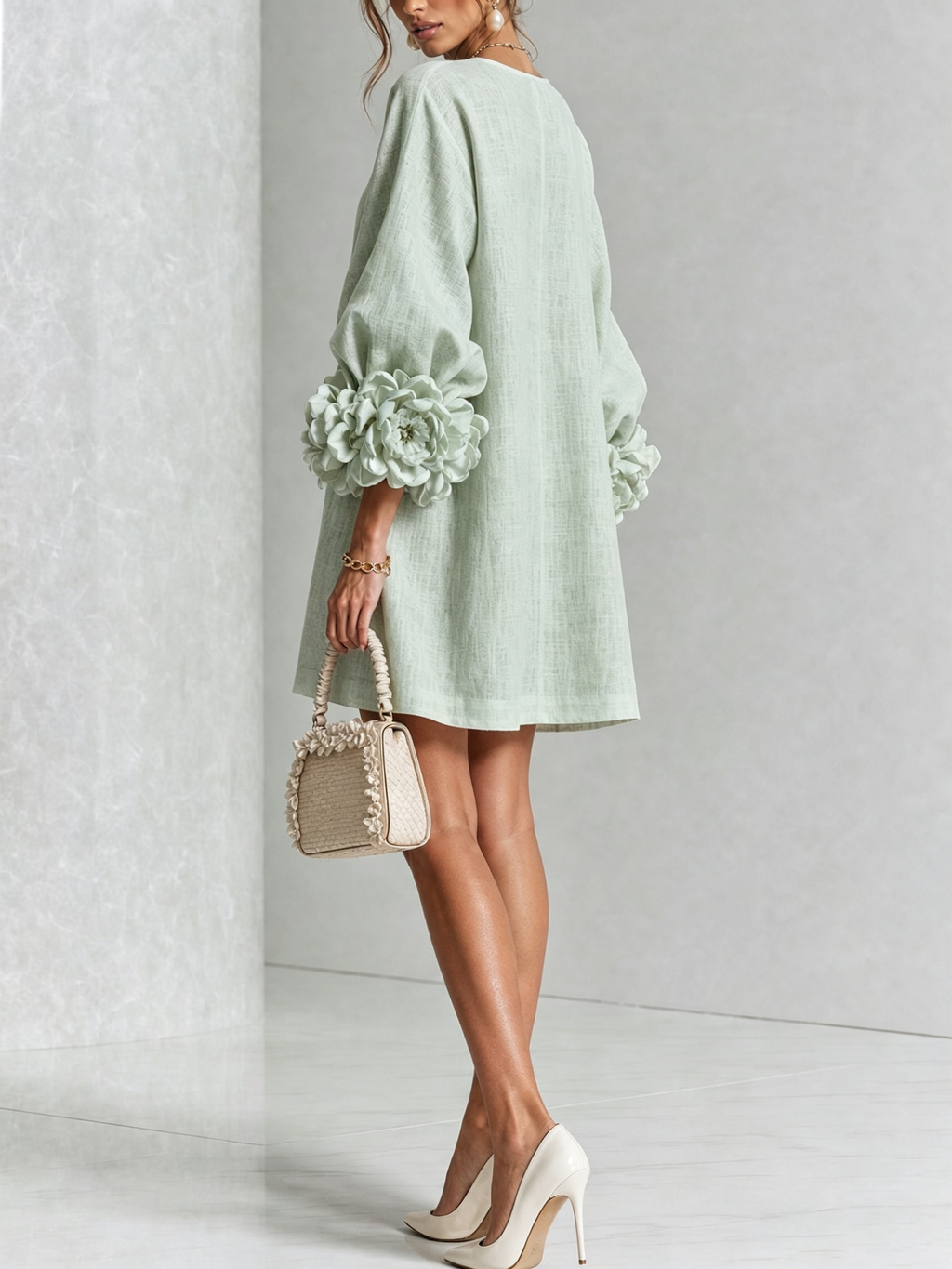 Élodie | Vestido Floral con Botones