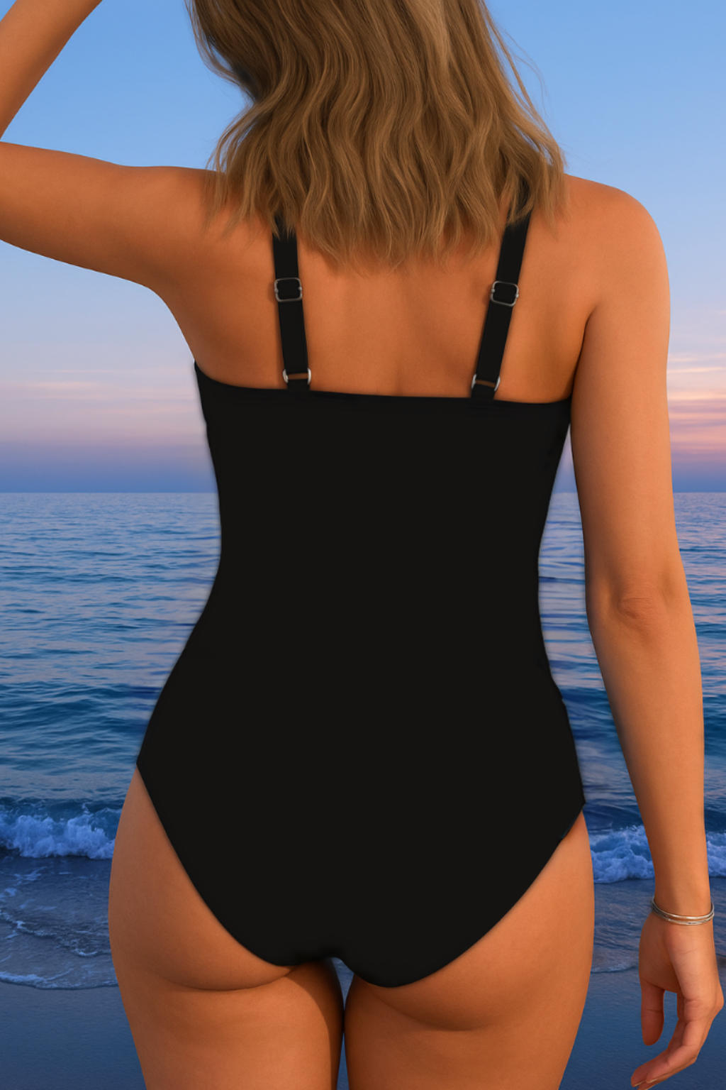 Costume da Bagno Luxe Surplice con Stampa Colorata