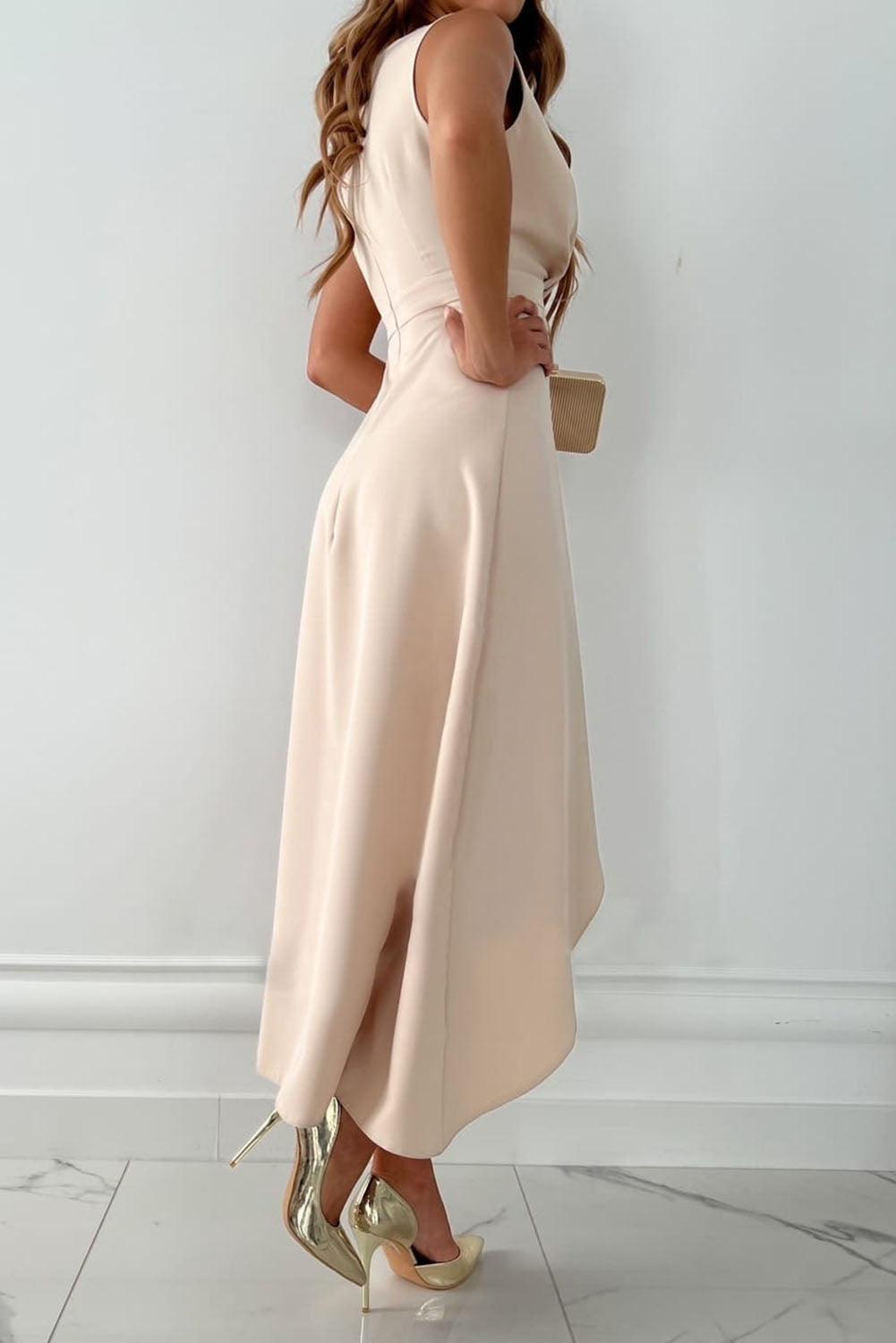 Charlotte™ | Abito Midi Portafoglio con Scollatura a V