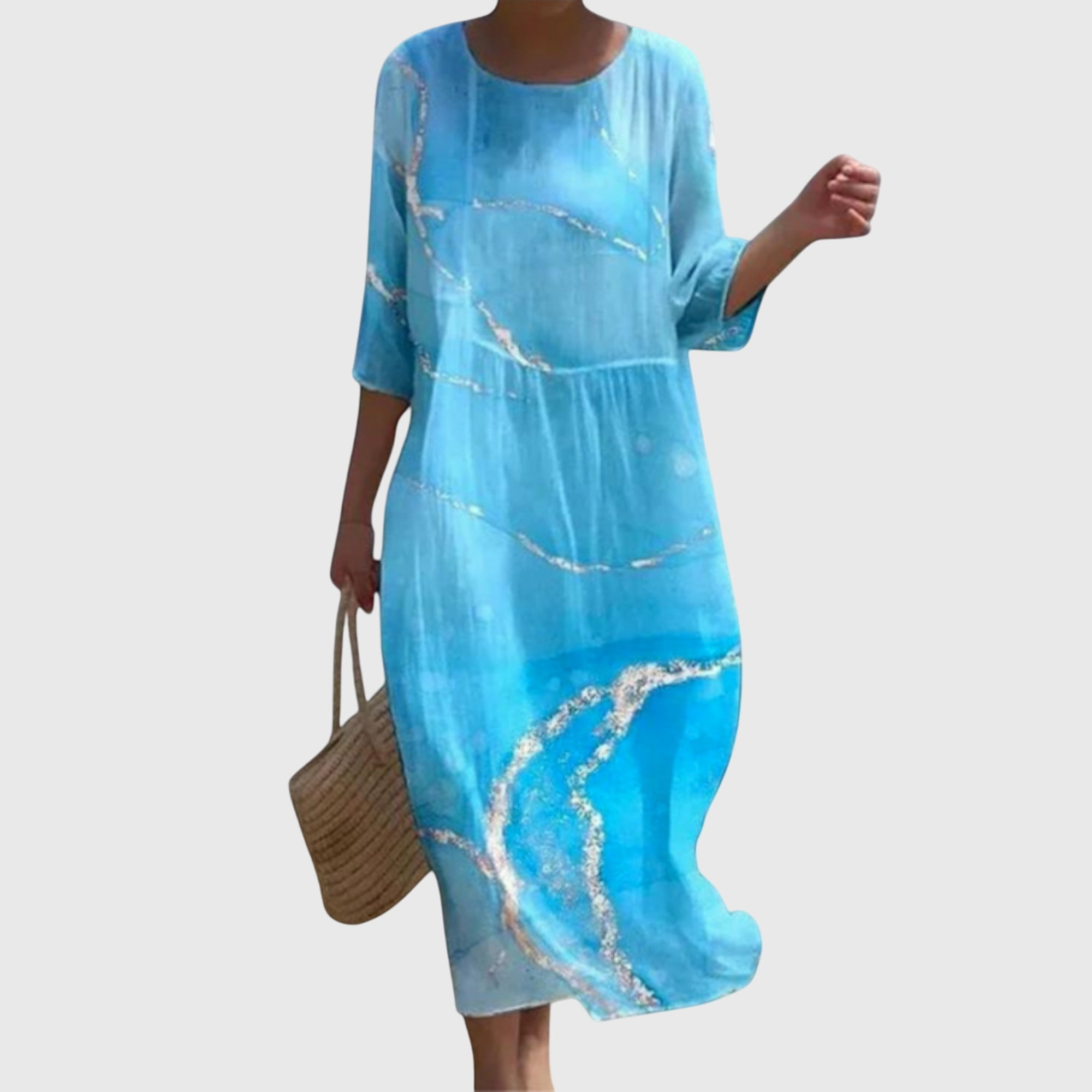 Elena™ | Abito Maxi Floreale Elegante