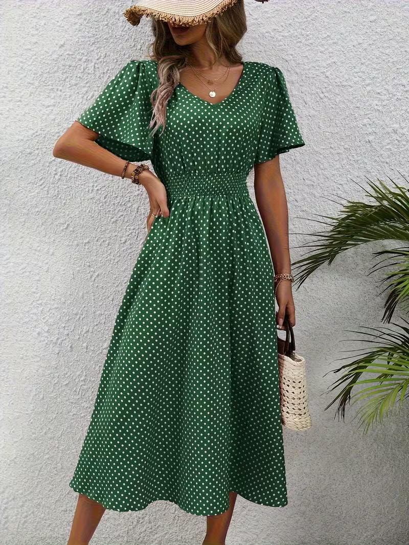 Elise | Vestido Elegante de Lunares Élisa