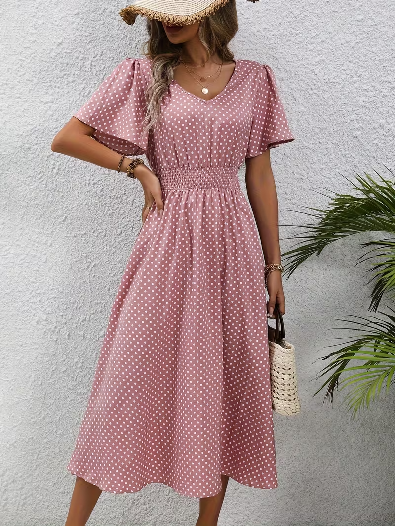 Elise | Vestido Elegante de Lunares Élisa