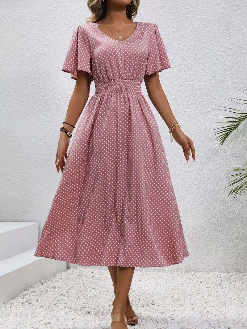 Elise | Vestido Elegante de Lunares Élisa