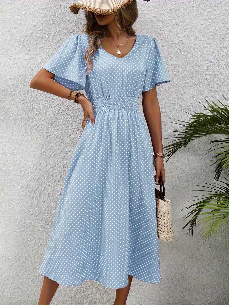 Elise | Vestido Elegante de Lunares Élisa