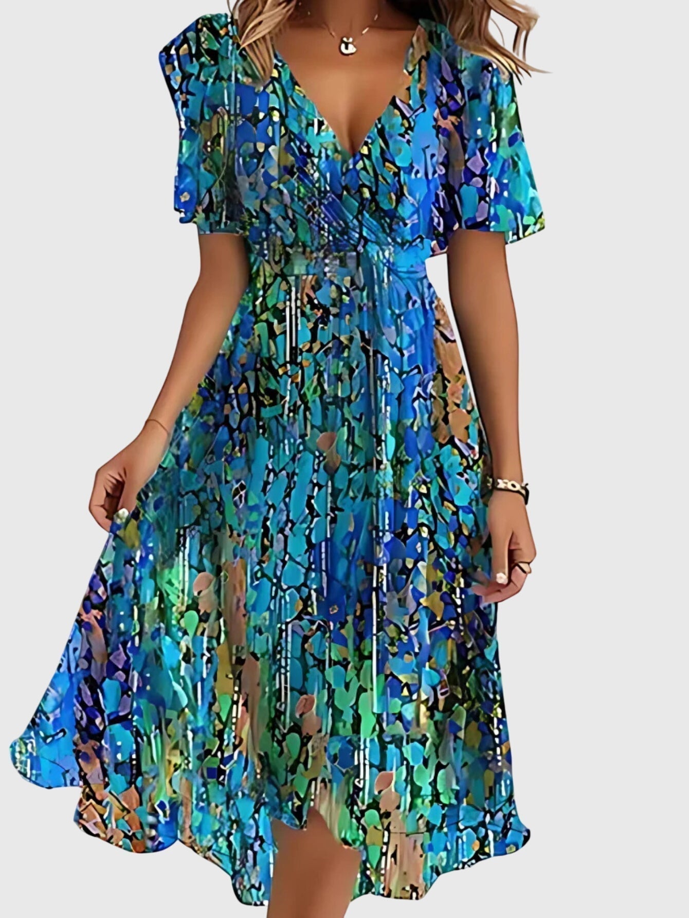 Matilda | Vestido de Verano con Cobertura para el Abdomen