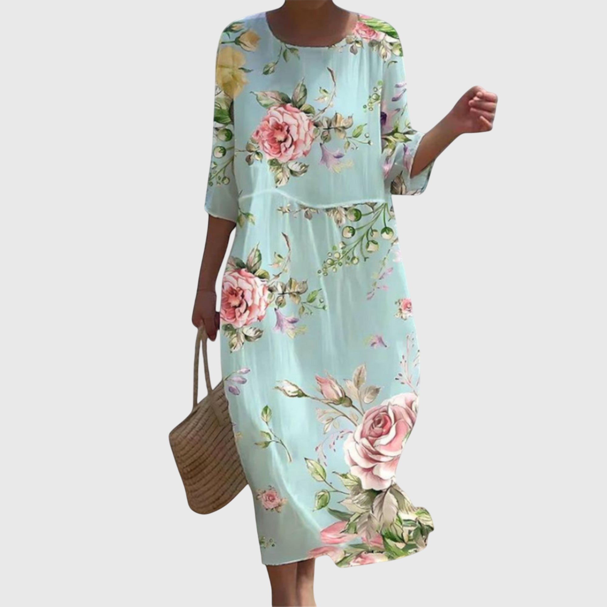 Elena™ | Vestido Maxi Floral Chic