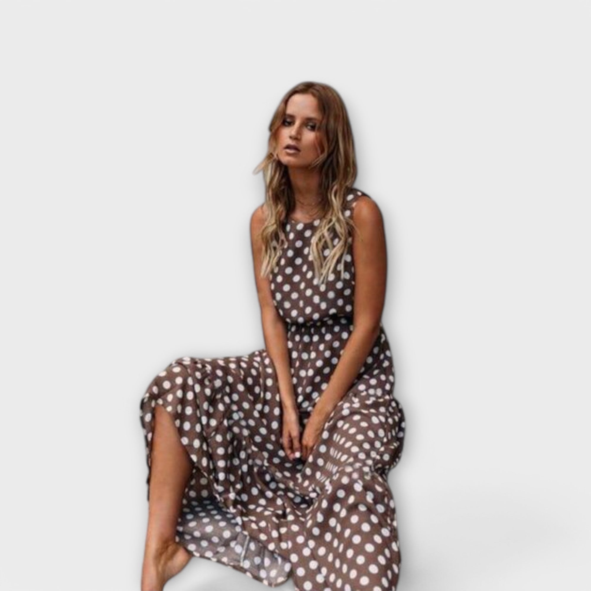 Lian™ | Vestido Midi Boho con Lunares