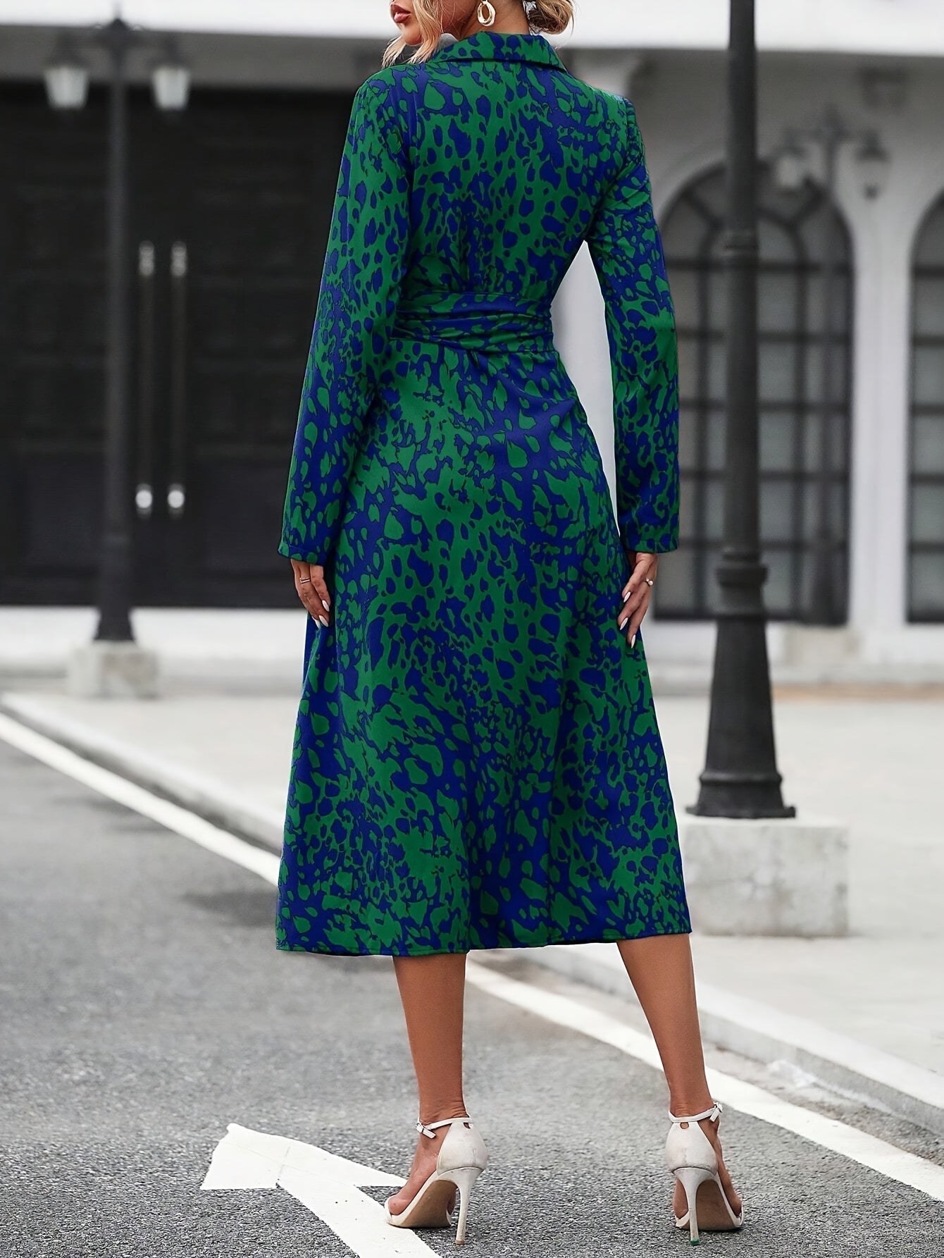 Zafira™ | Vestido Camisero Geométrico