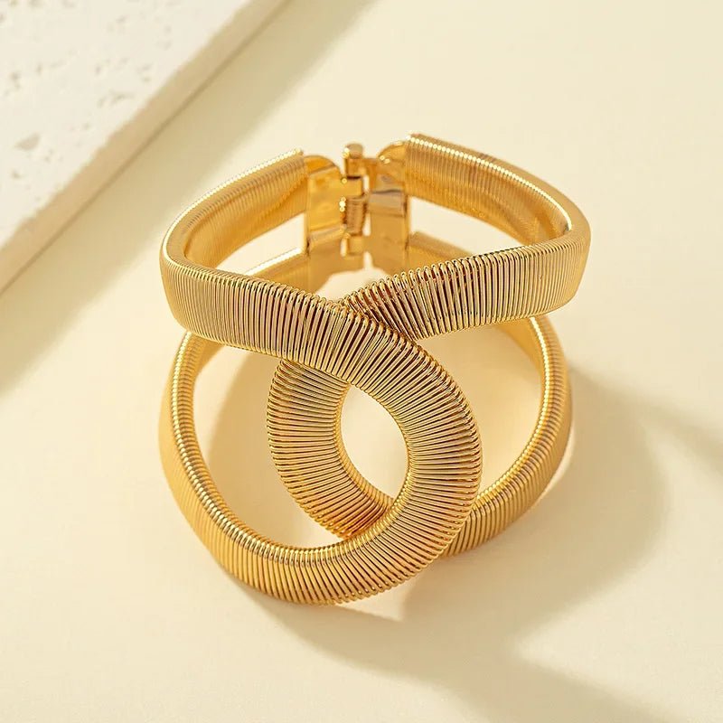 Bracciale a Cuffia Spirale Chunky