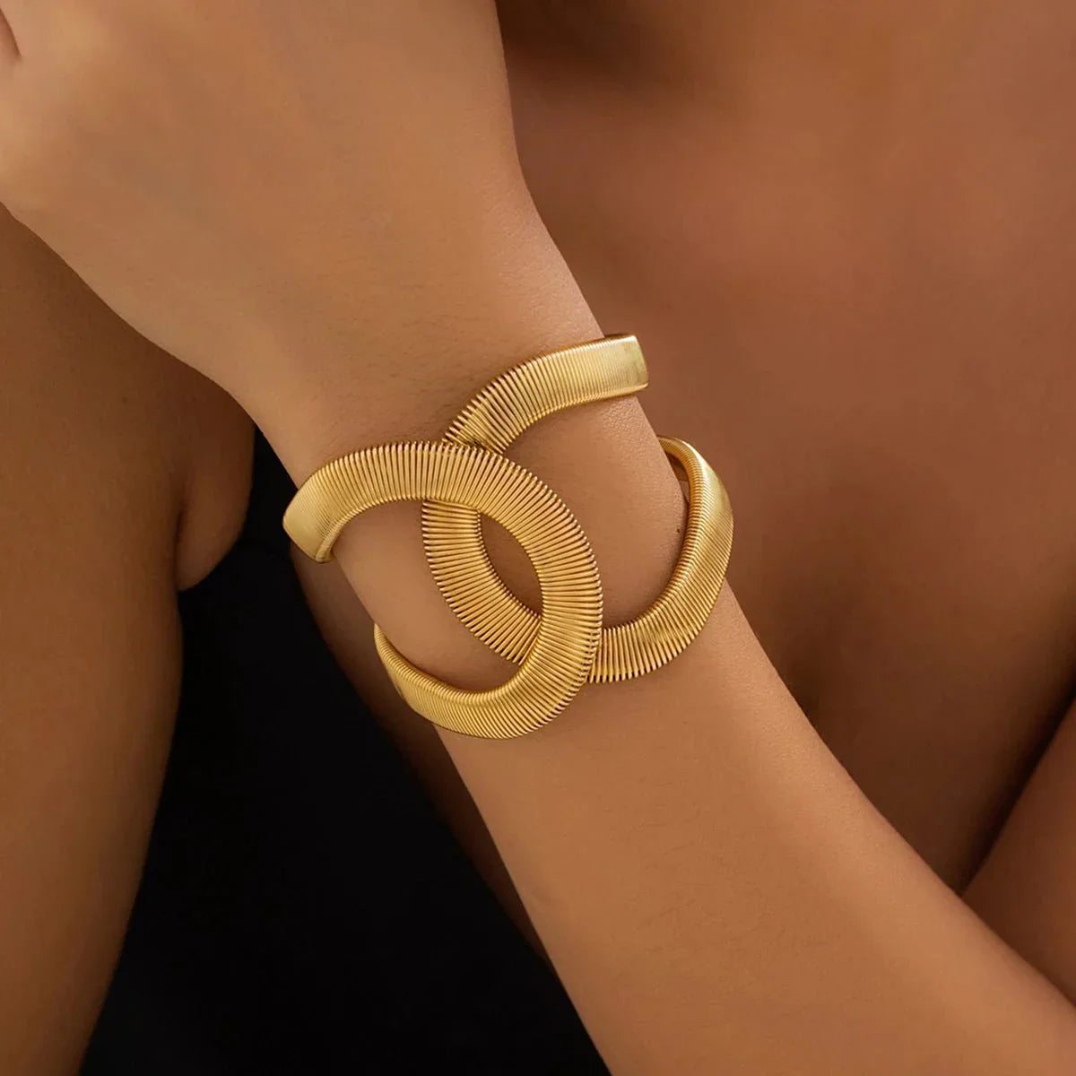 Bracciale a Cuffia Spirale Chunky