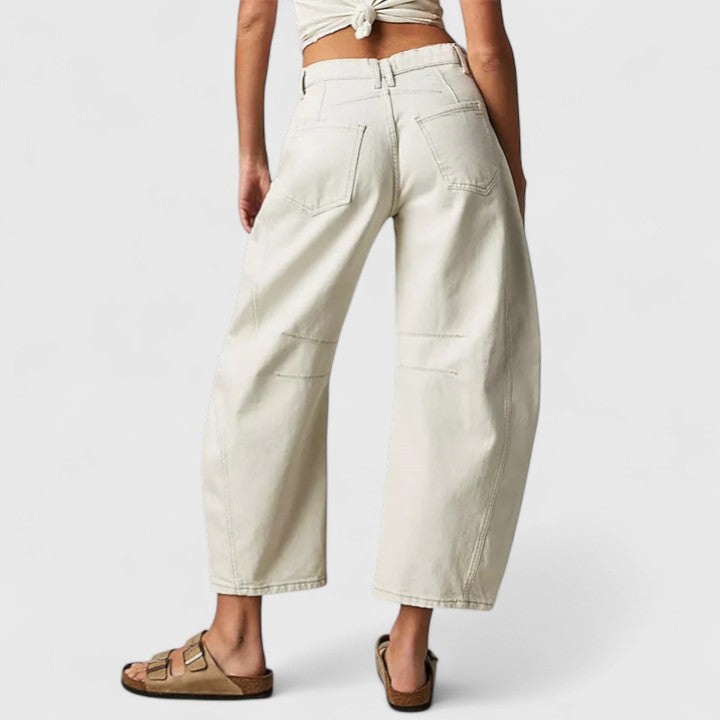 Pioggia | Pantaloni Comodi a Gamba Larga