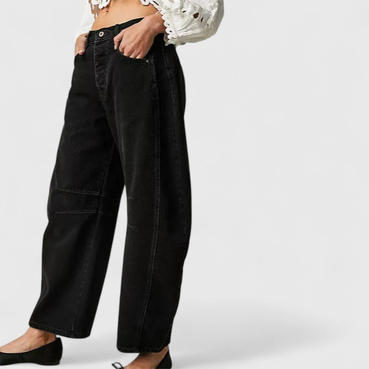 Pioggia | Pantaloni Comodi a Gamba Larga