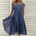 Harper™ | Abito midi in pizzo elegante