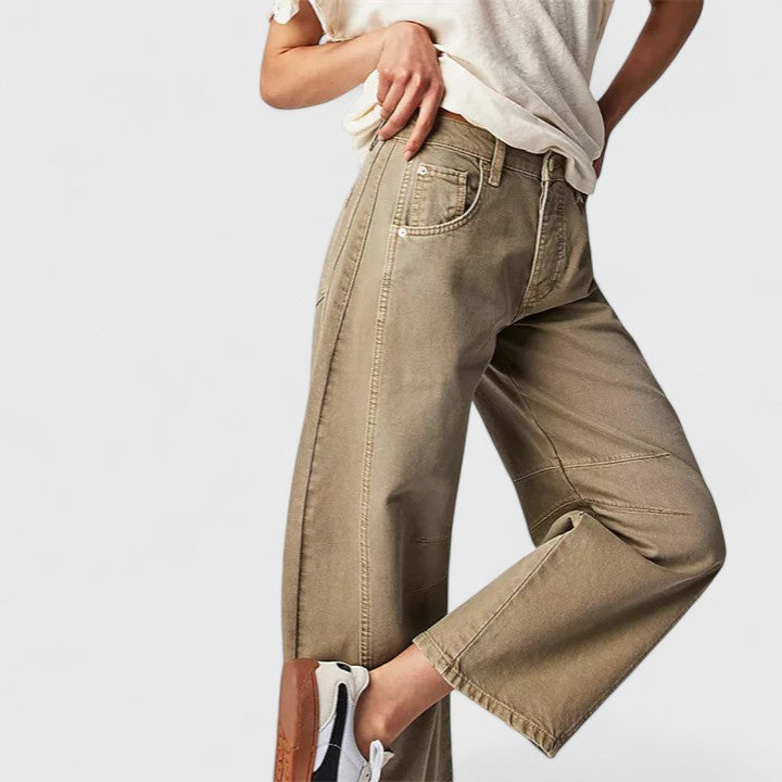 Pioggia | Pantaloni Comodi a Gamba Larga