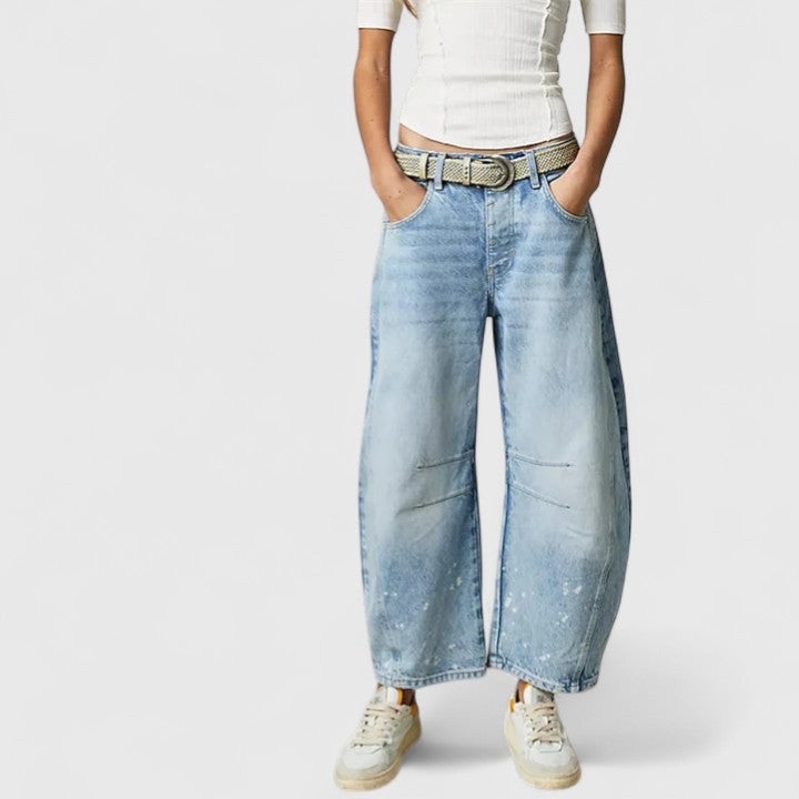 Pioggia | Pantaloni Comodi a Gamba Larga
