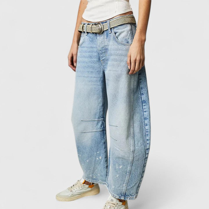 Pioggia | Pantaloni Comodi a Gamba Larga