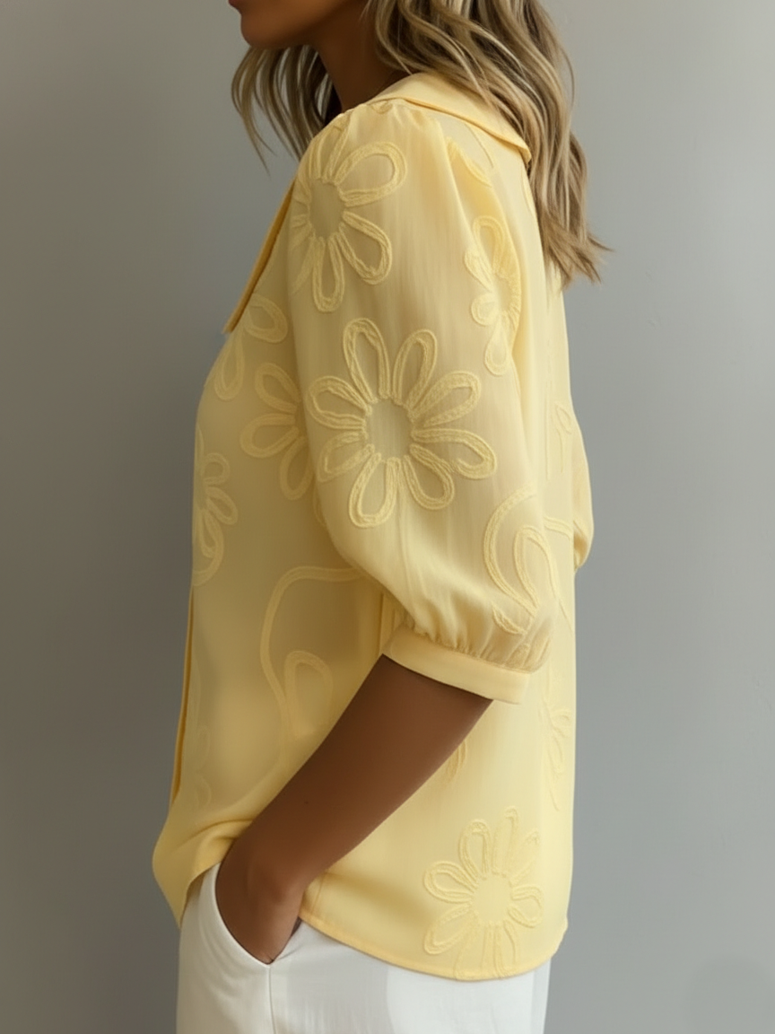 Kayleigh  | Blusa Floreale Leggera Eleganza Naturale