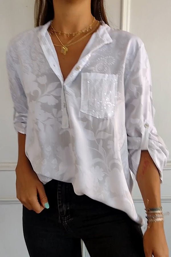 Pauline | Elegante Top di Paillettes