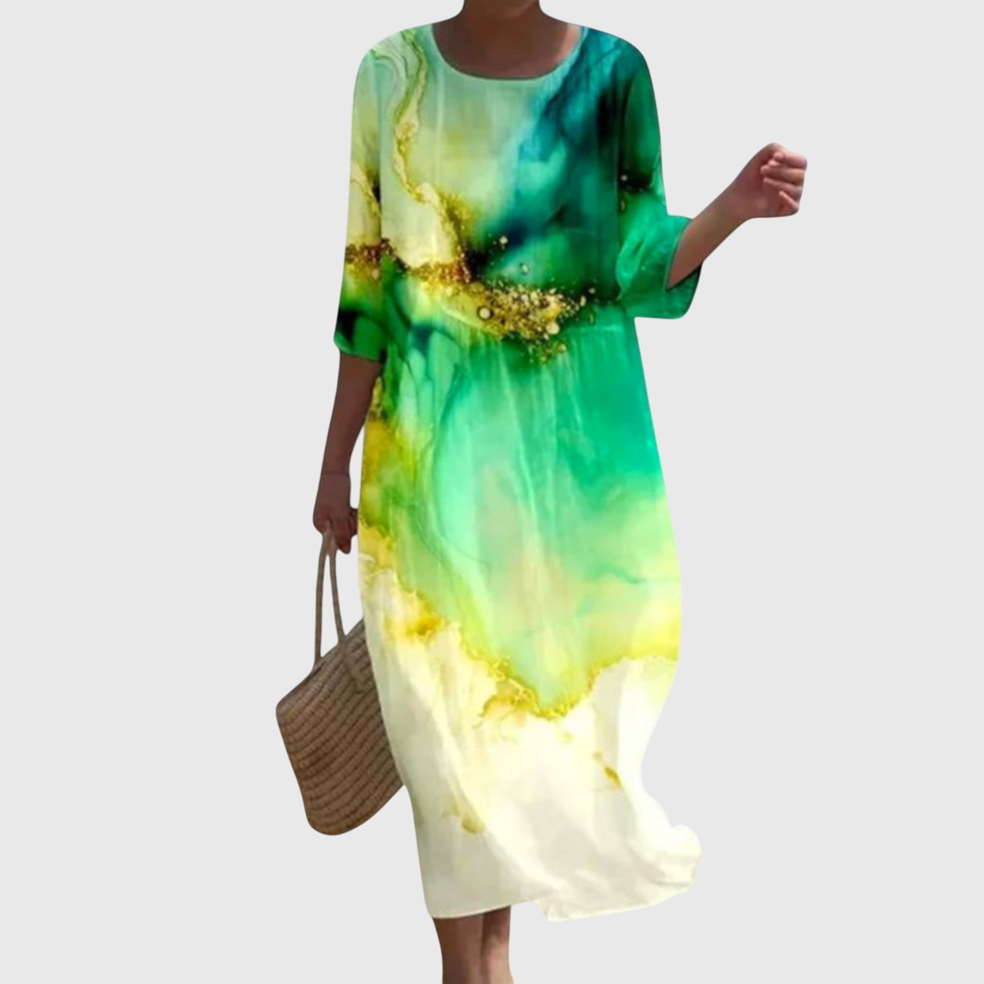 Elena™ | Vestido Maxi Floral Chic