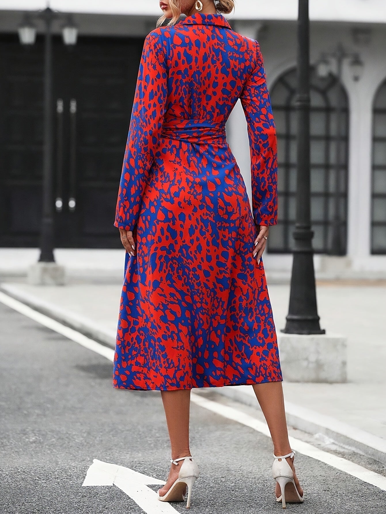 Zafira™ | Vestido Camisero Geométrico