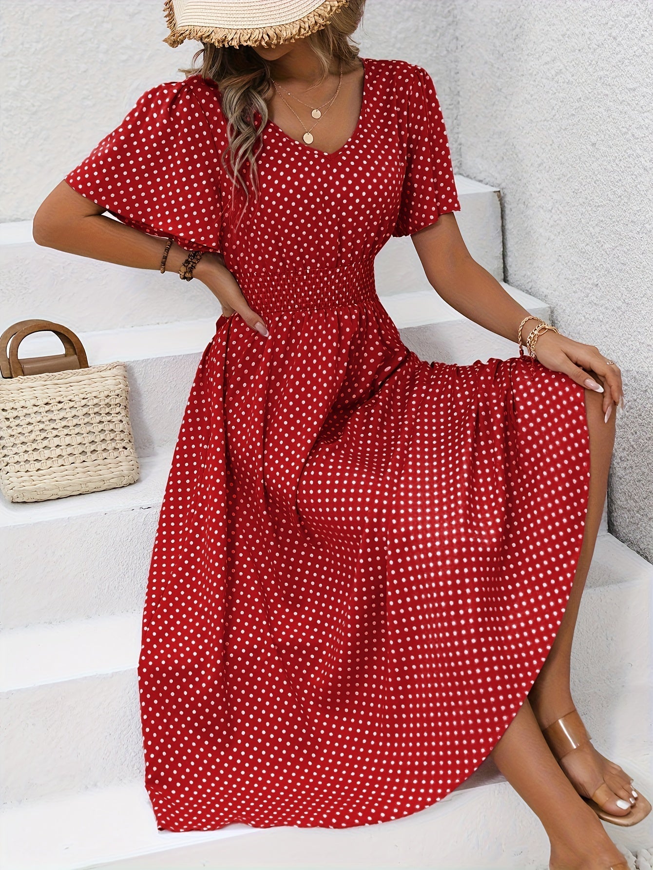 Elise | Vestido Elegante de Lunares Élisa