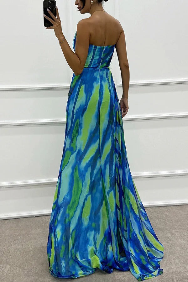 Mia™ | Vestido Drapado Vibrante