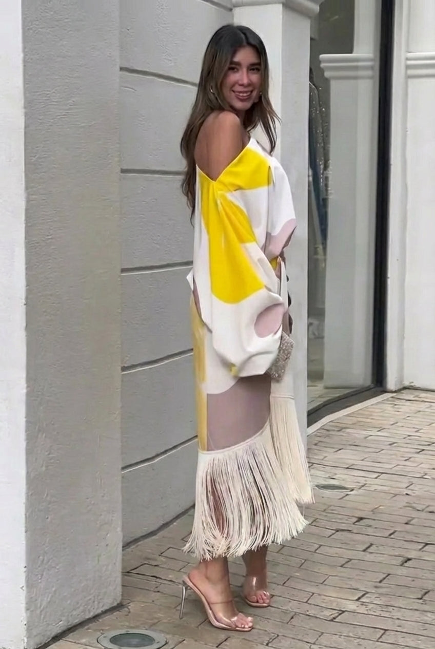 Daniela | Completo due pezzi con frange