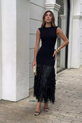 Anna | Vestido largo con flecos