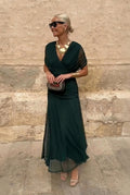 Lola | Elegante Vestito Lungo da Cerimonia con Scollo a V