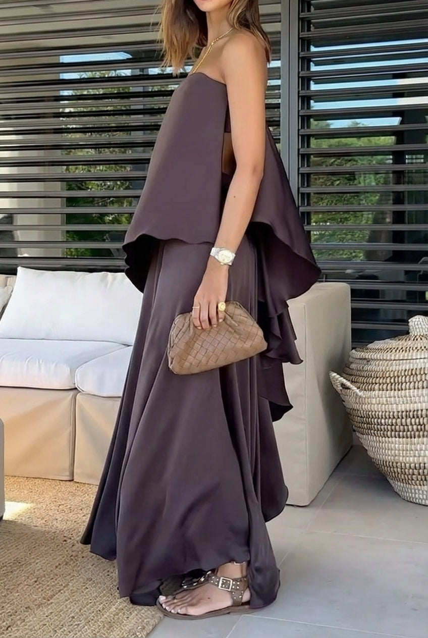 Alba | Conjunto con falda con volantes