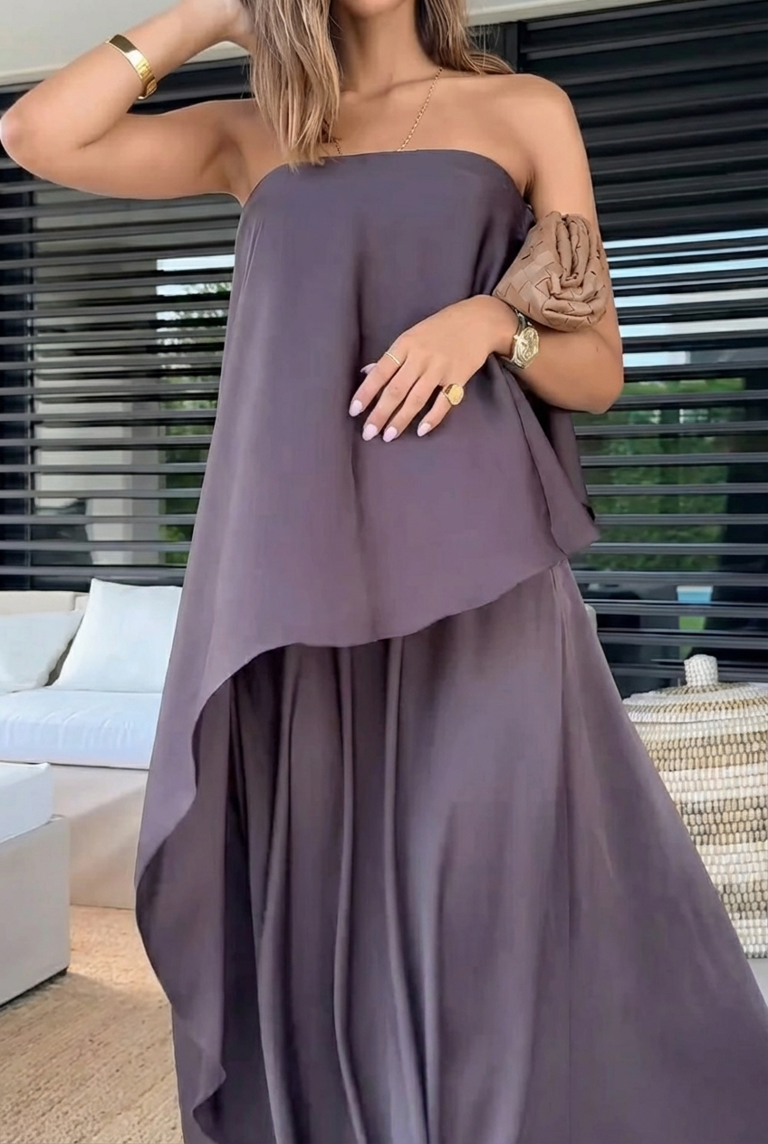Alba | Conjunto con falda con volantes