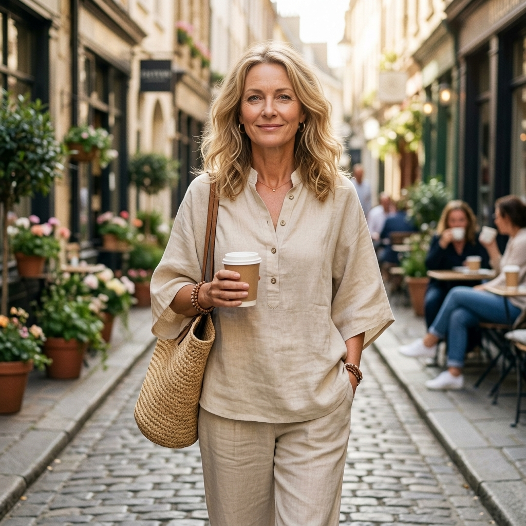 Elena | Set Casual in Cotone e Lino