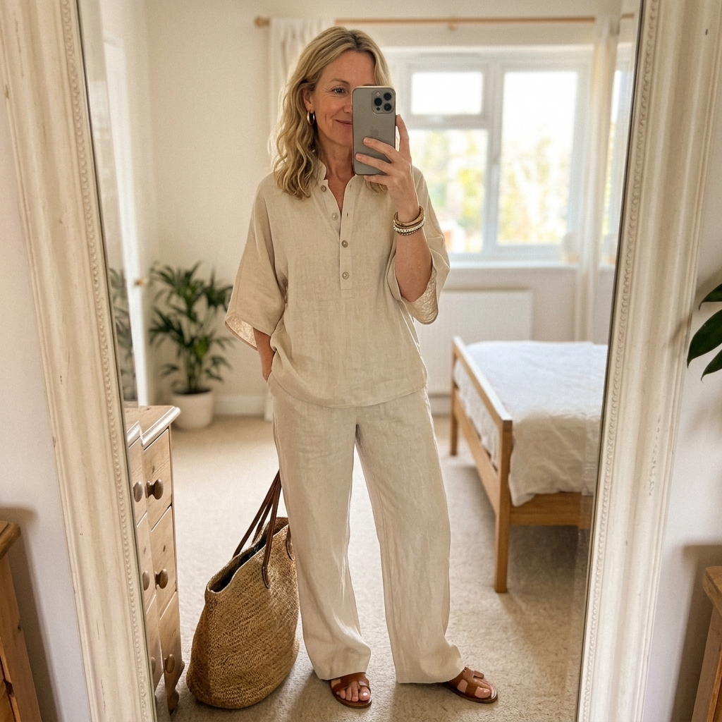 Elena | Set Casual in Cotone e Lino