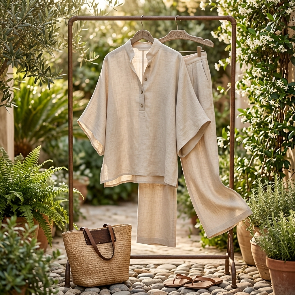 Elena | Set Casual in Cotone e Lino