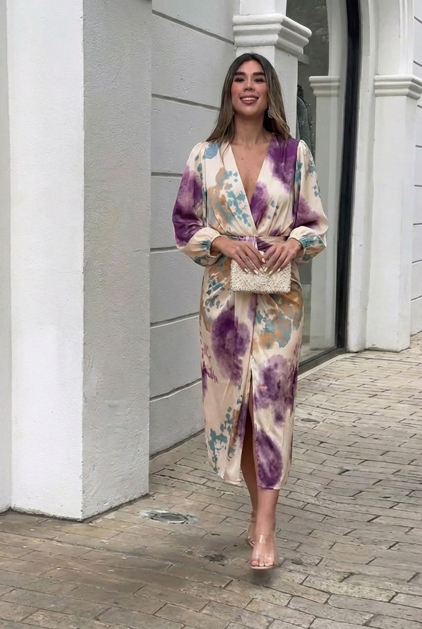 Valeria | Vestido elegante con escote en V