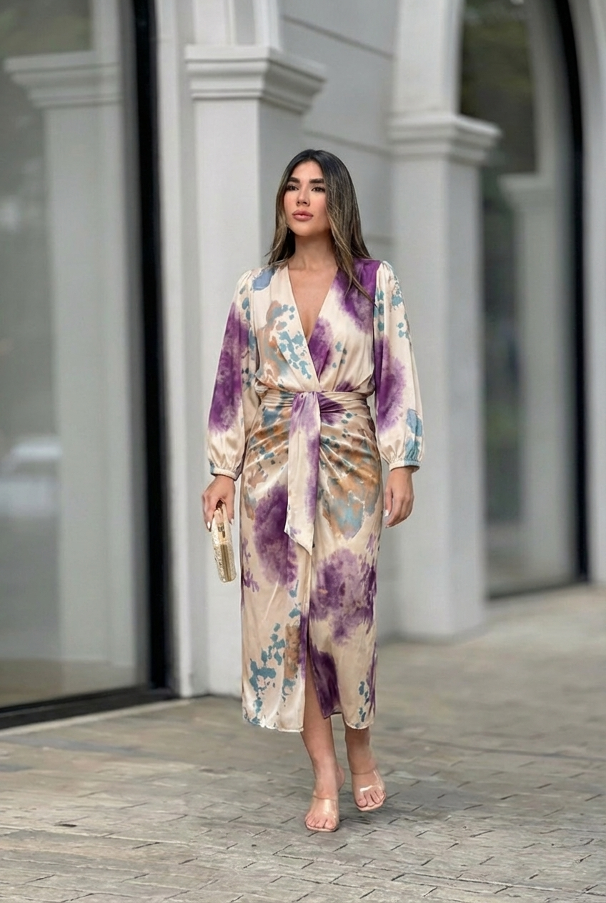 Valeria | Vestido elegante con escote en V