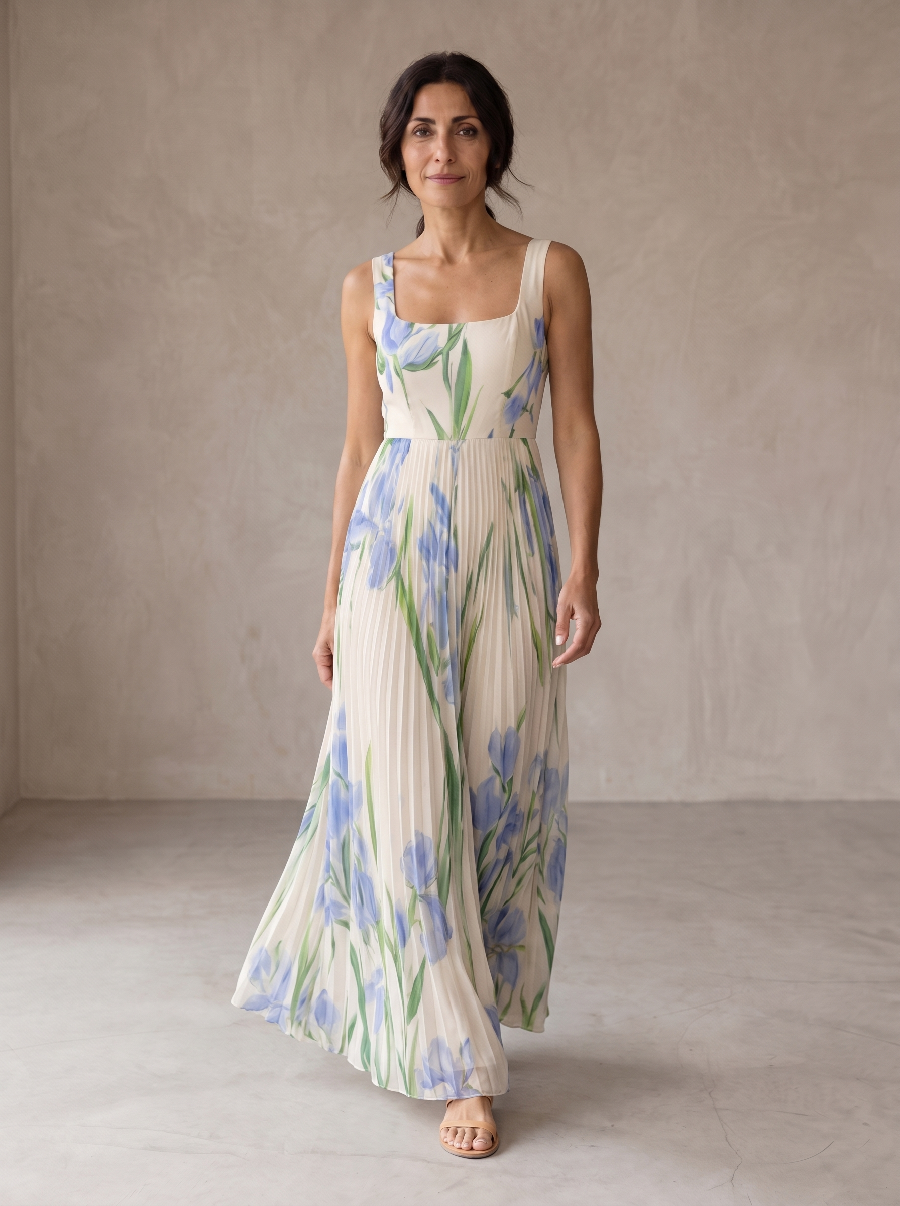 Oriah | Vestido Maxi A-Line Floral