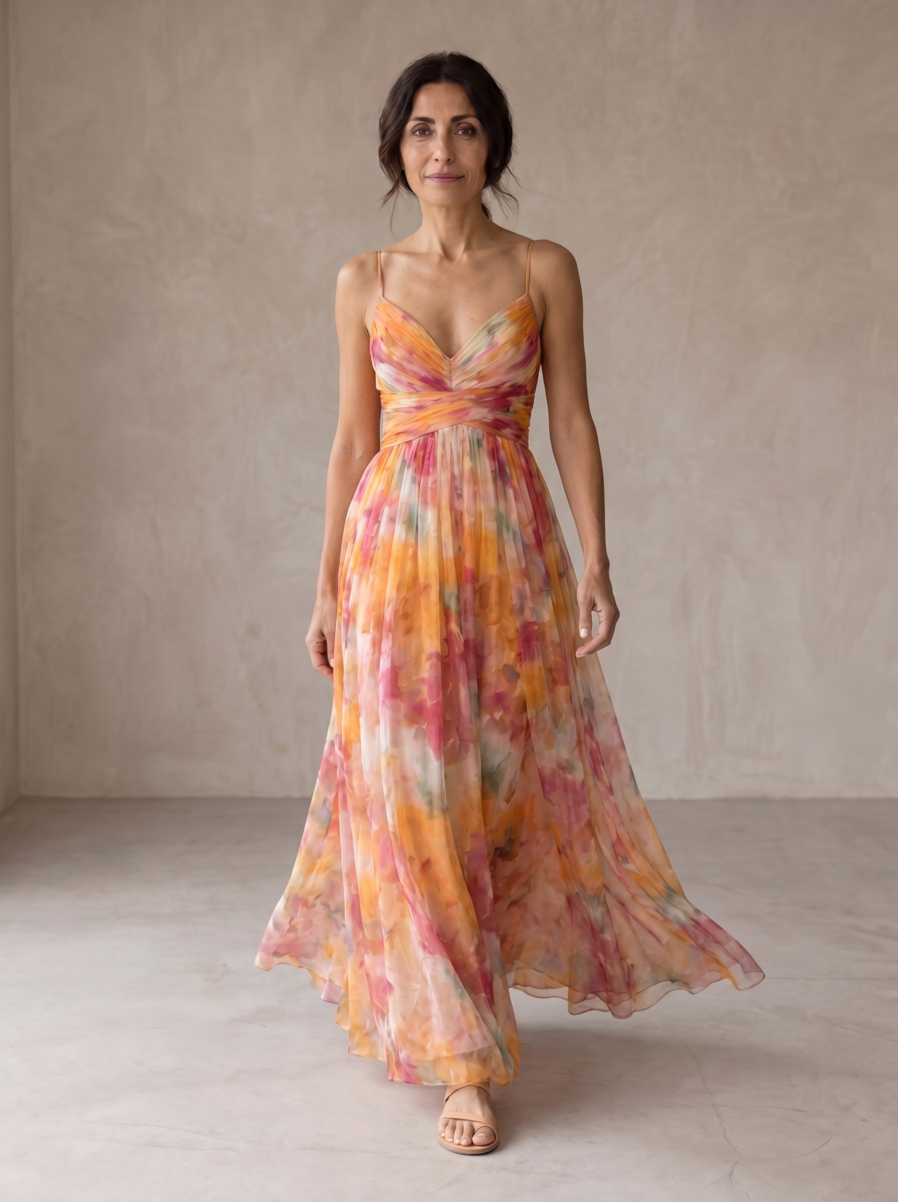 Giselle | Incantevole Maxi-Abito con Stampa Floreale