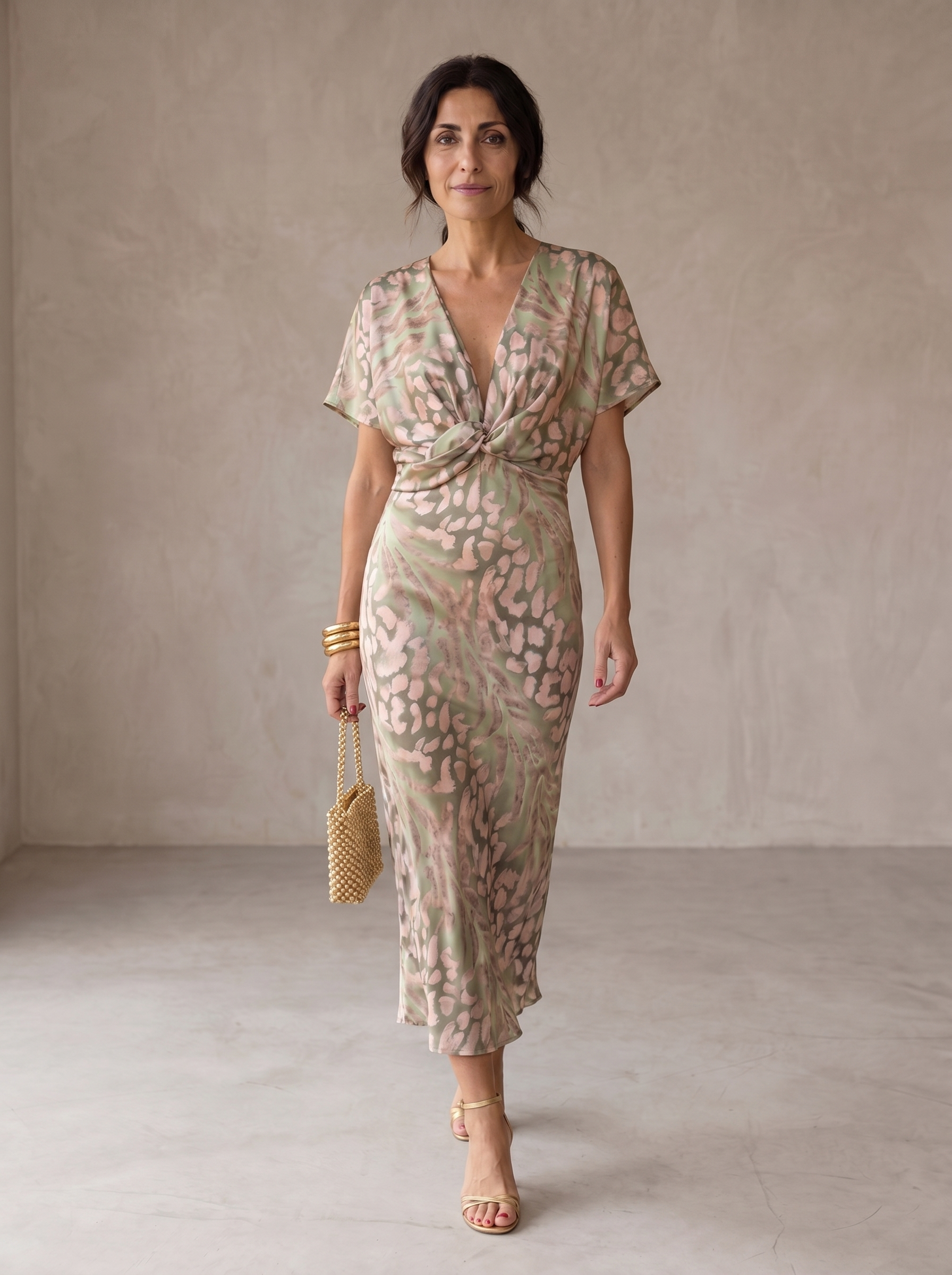 Antonella | Vestido elegante en tejido ligero y fluido