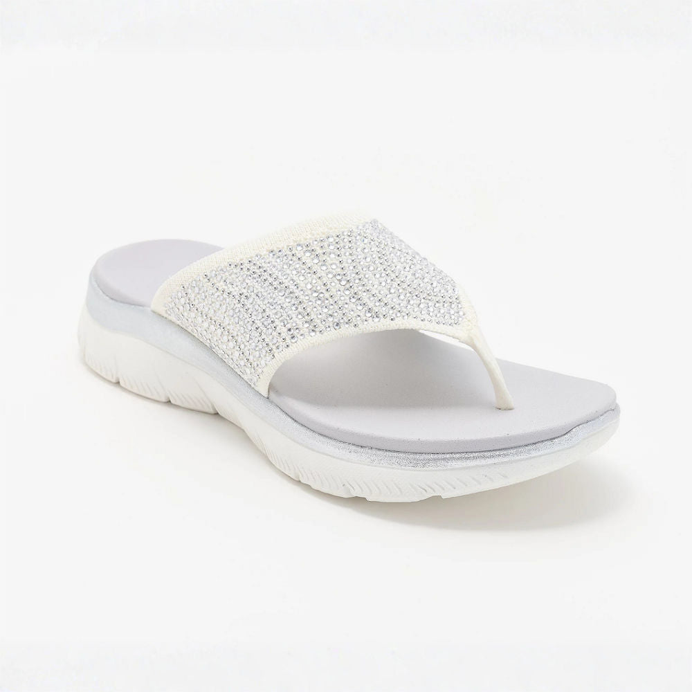 LIORA™ | Sandalias de tiras de malla cristalina, cómodas, para mujer