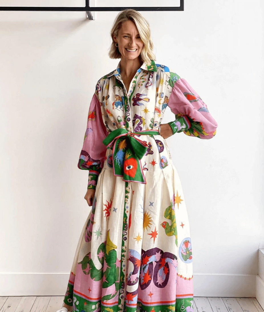 Olamit™ | Vestido Maxi Italiano