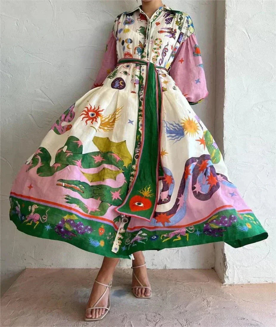 Olamit™ | Vestido Maxi Italiano