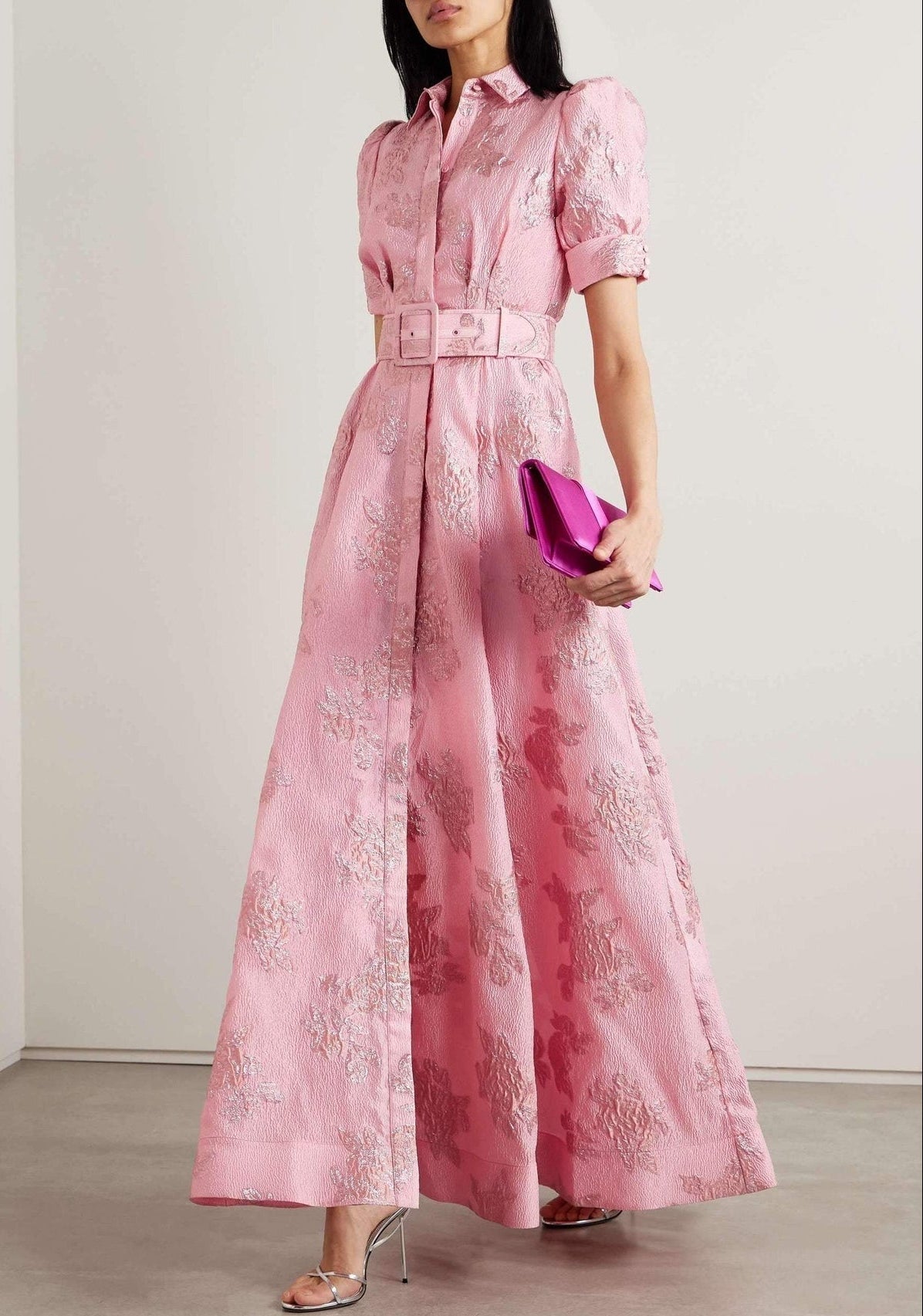 Aria™ | Vestido de Mangas Cortas Abullonadas