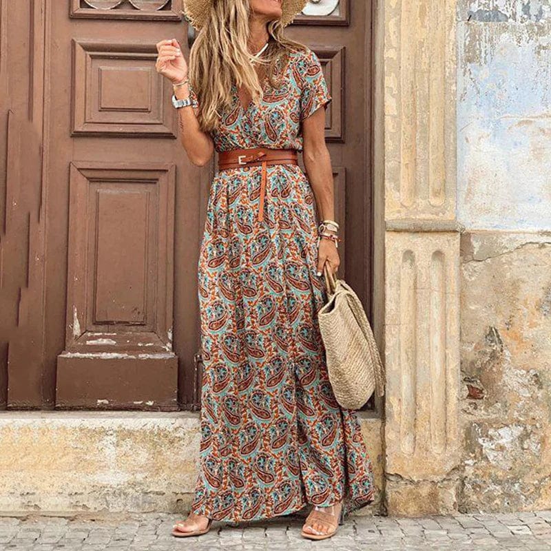 Liora | Maxi Ibiza - abito in stile hippie + CINTURA IN REGALO