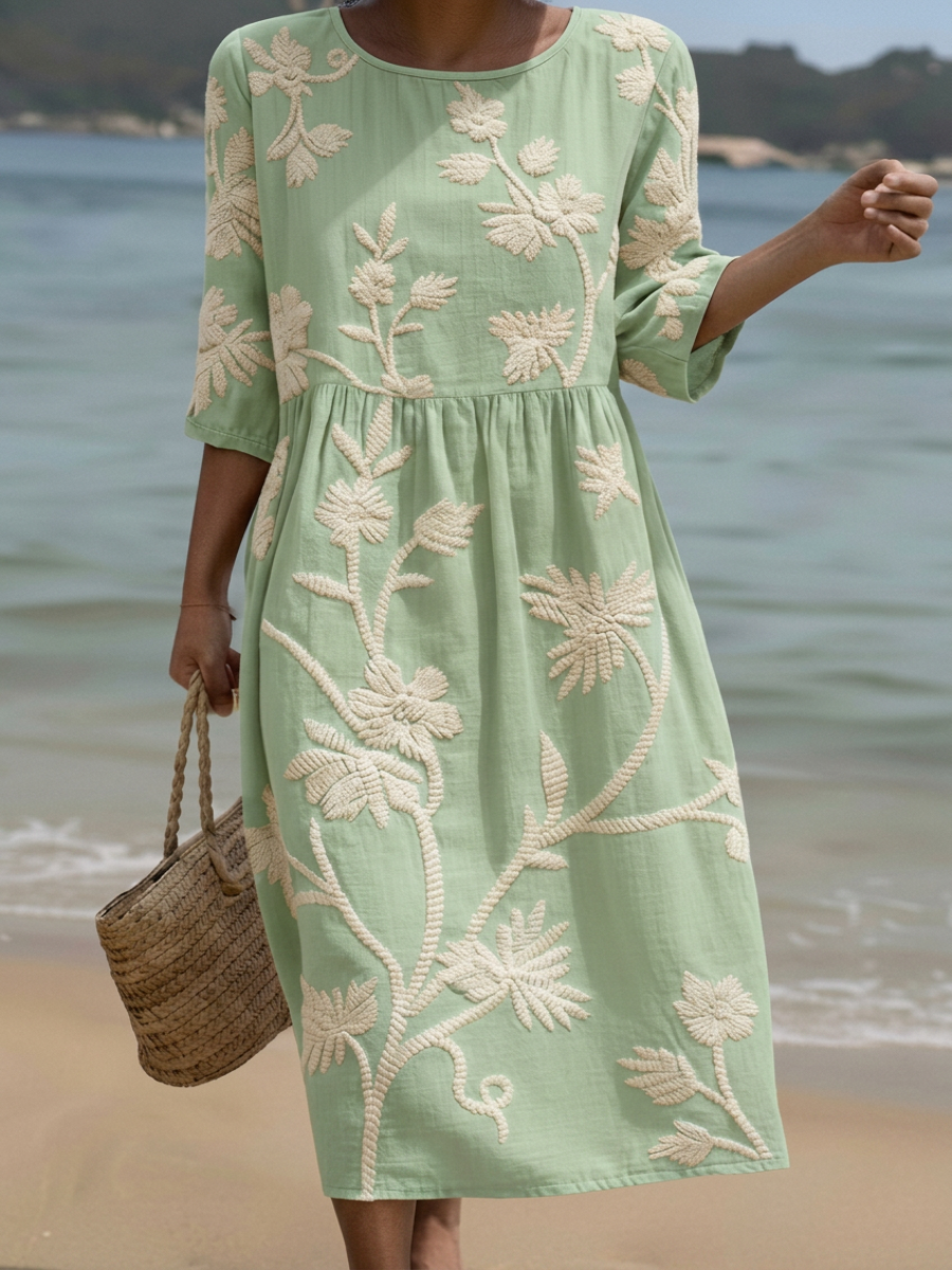 Abito casual da donna con stampa floreale