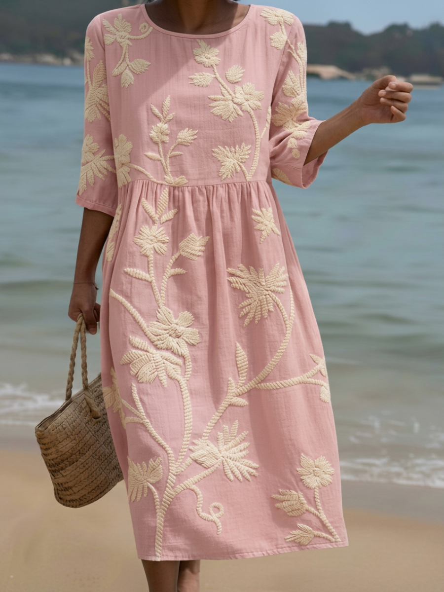 Abito casual da donna con stampa floreale