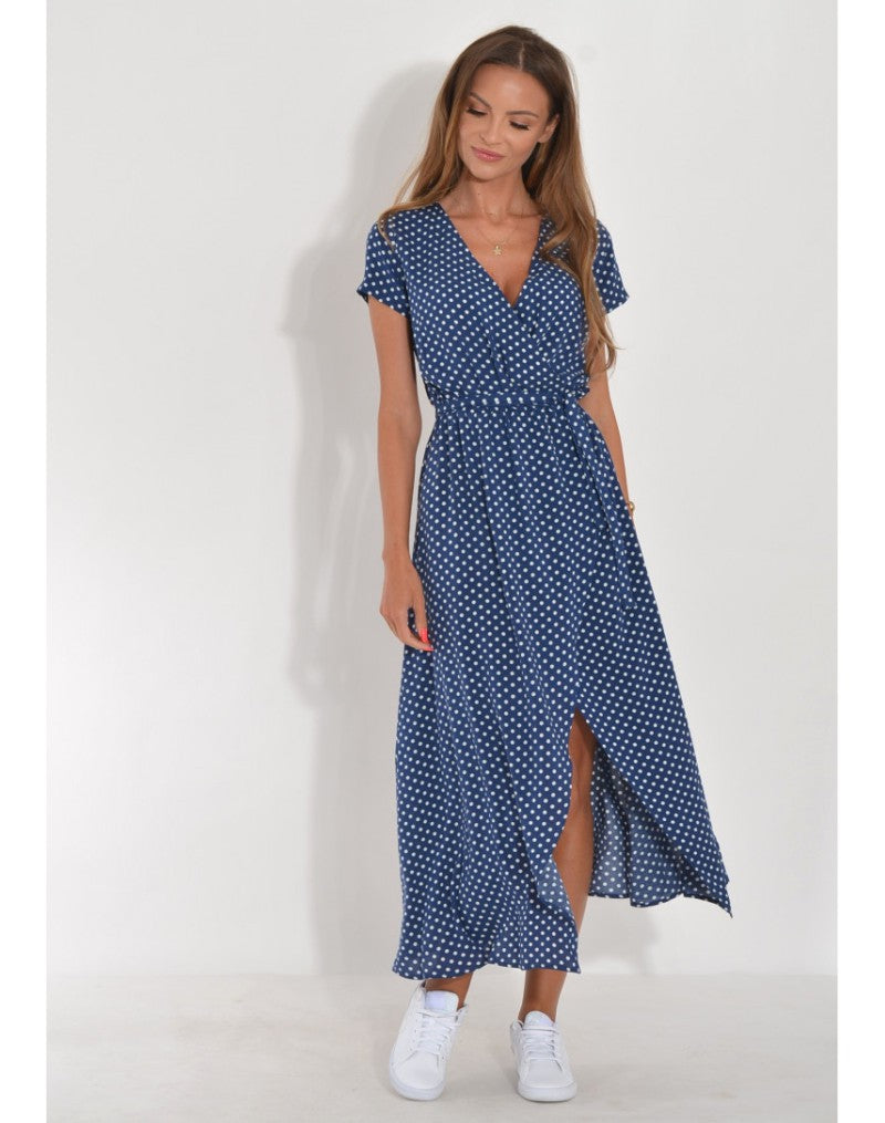 Talia™ | Vestido elegante de flores con escote en V